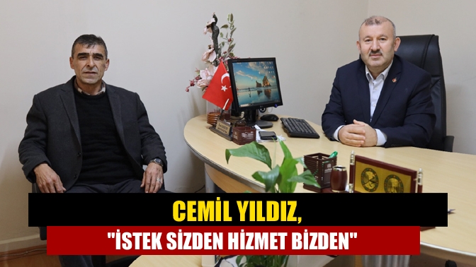 Cemil Yıldız, gazetemize yaptığı ziyarette, köyü olan Hacımazlı Mahallesi’ne talip