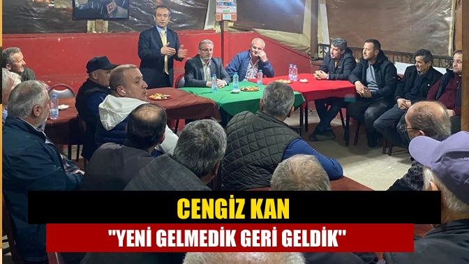 Kandıra Bağımsız Belediye Başkan adayı Cengiz Kan, Bağırganlı Köyü ziyaretlerinde