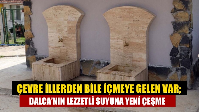 Büyükşehir, Kandıra Dalca’daki eşsiz lezzetiyle bilinen çeşmeyi yeniledi. Köy muhtarı