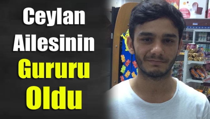 Hacımazlı Mahallesi'nden Mustafa Ceylan'ın oğlu Kandıra Anadolu Lisesi öğrencisi Yunus