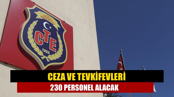 Adalet Bakanlığı Ceza ve Tevkifevleri Genel Müdürlüğü 80 sözleşmeli personel