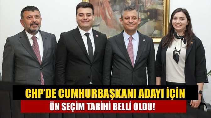 Cumhuriyet Halk Partisi (CHP), cumhurbaşkanı adayını belirlemek için üyelerin katılımıyla
