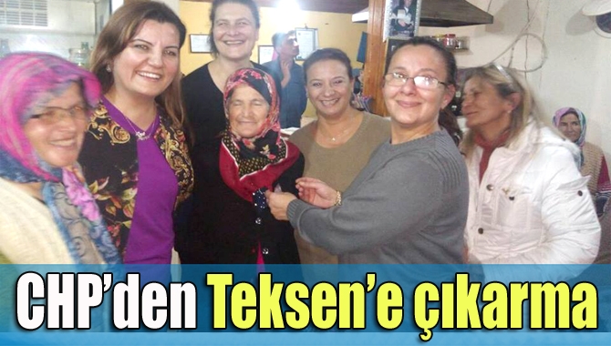 CHP’liler Teksen Köyü’ne çıkarma yaptı. CHP Milletvekili Hürriyet’in de aralarında
