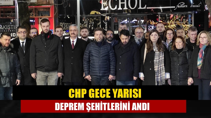 Asrın Felaketi 6 Şubat depreminin yıl dönümü nedeniyle CHP Kocaeli