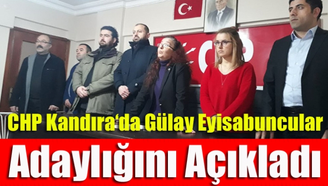 CHP Kandıra eski ilçe başkanı Gülay Eyisabuncular bugün ilçe binasında