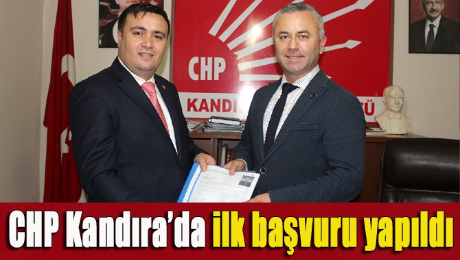 CHP’li Cevdet Sezer, Kandıra Belediye Başkan aday adaylığı için başvurusunu