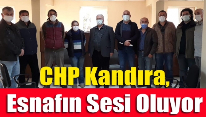 CHP Kandıra İlçe Örgütü, ilçe esnafının sıkıntı ve taleplerini iletmek