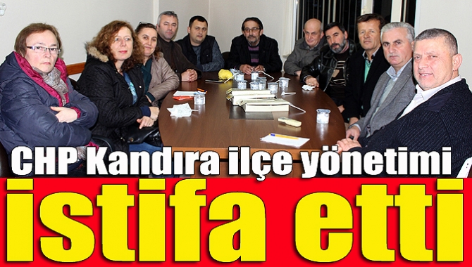 CHP Kandıra İlçe Başkanı Recep Şenol ve yönetim kurulu üyeleri,