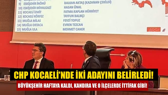 CHP’nin merakla beklenen Parti Meclisi toplantısında Kocaeli gündemi geride kaldı.