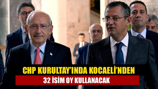 CHP'nin, 38. Olağan Kurultay'ı, 4-5 Kasım tarihlerinde Ankara Spor Salonu'nda