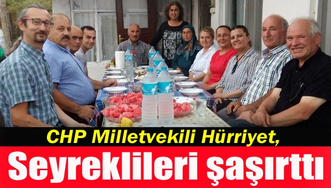 CHP Milletvekili Hürriyet, Kandıra’nın Seyrek Köyü’nde bir ailenin iftar sofrasına