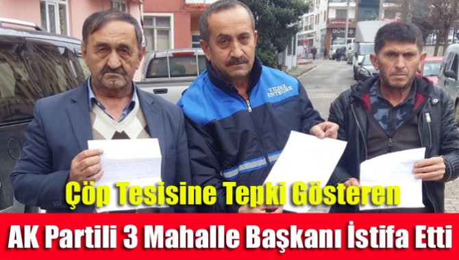 Kandıra'ya yapılacak olan çöp tesisine tepki olarak Akçakese, Terziler ve