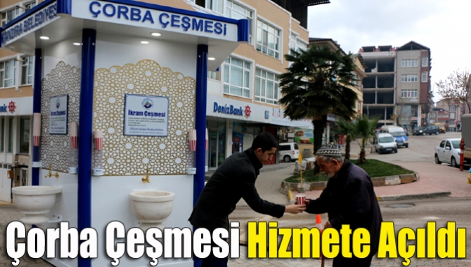 Kandıra Belediyesi tarafından Çarşı Meydanı’nda kurulan Çorba Çeşmesi hizmete açıldı.