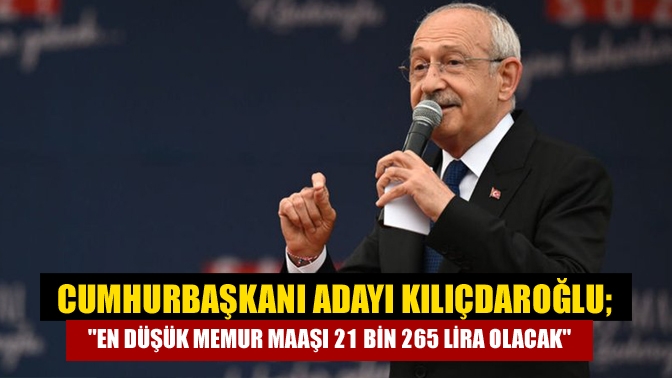 Millet İttifakı Cumhurbaşkanı adayı ve CHP Genel Başkanı Kemal Kılıçdaroğlu,