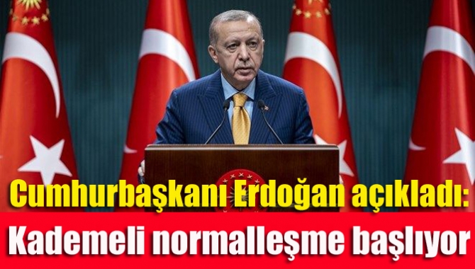 Kabine Toplantısı'nın ardından açıklama yapan Cumhurbaşkanı Erdoğan, alınan yeni kararları