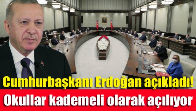 Kabine toplantısı sona erdi. Cumhurbaşkanı Erdoğan kabine toplantısı sonrası bütün