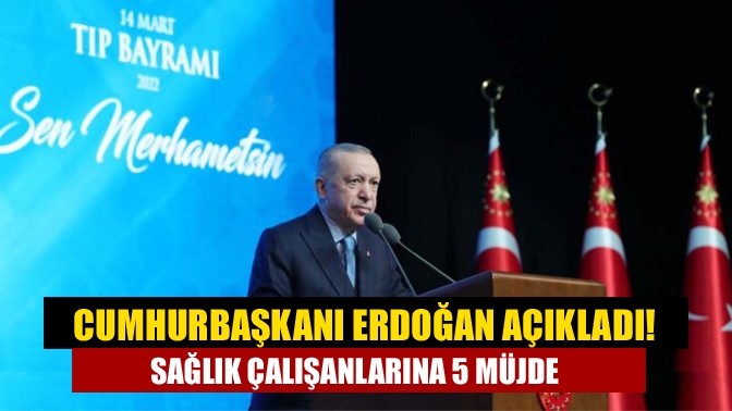 Cumhurbaşkanı Recep Tayyip Erdoğan 14 Mart Tıp Bayramı etkinliğinde, sağlık