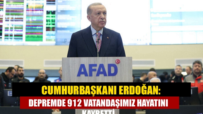 Depreme ilişkin çalışmaları koordine etmek üzere AFAD Başkanlığına geçen Cumhurbaşkanı