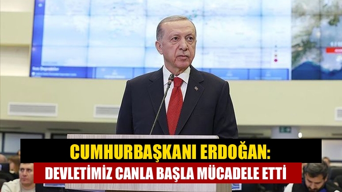Cumhurbaşkanı Erdoğan (AFAD) merkez binasında bir araya gelen Kabine Toplantısı