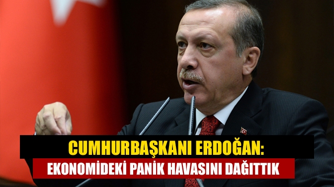 Cumhurbaşkanlığı Kabine Toplantısı'nın ardından kameraların karşısına geçen Cumhurbaşkanı Recep Tayyip