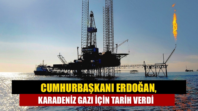 Cumhurbaşkanı Recep Tayyip Erdoğan,Karadeniz gazının 20 Nisan'da çıkarılacağını ve bütün