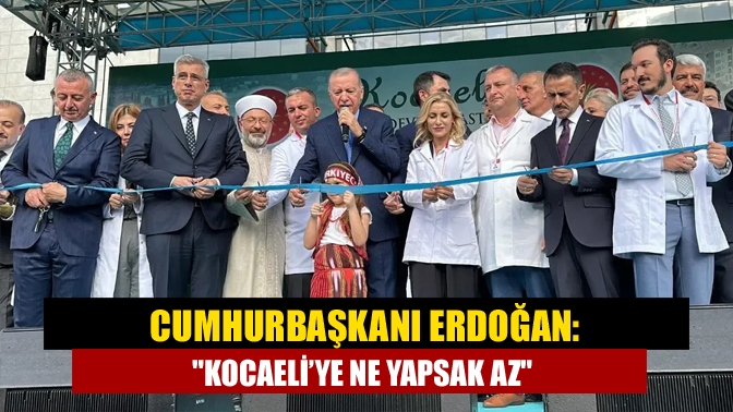 Cumhurbaşkanı Recep Tayyip Erdoğan, Kocaeli Gölcük'te yapımı tamamlanan Gölcük Necati