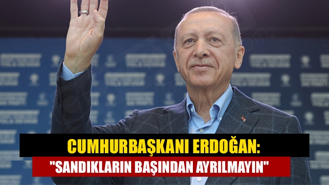 Cumhurbaşkanı Erdoğan, "Tüm dava ve yol arkadaşlarımdan, sonuçlar resmi olarak