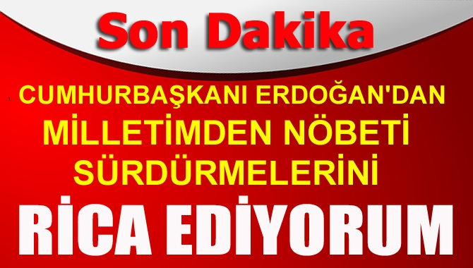 Cumhurbaşkanı Erdoğan Ankara'da konuştu. Erdoğan'ın yanında Başbakan ve Genelkurmay Başkanı