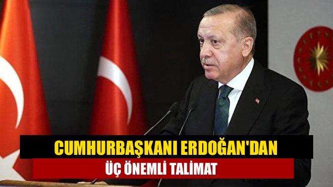 Cumhurbaşkanı Recep Tayyip Erdoğan, Türkiye'de gıda güvenliğinin sağlanması, vatandaşın daha