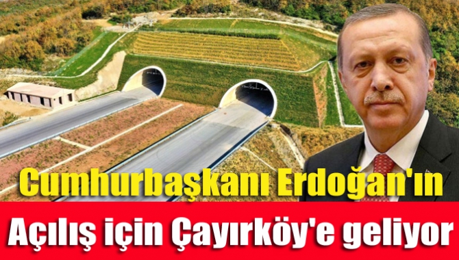 Cumhurbaşkanı Recep Tayyip Erdoğan, Kuzey Marmara Otoyolu’nun Sevindikli-Alikahya arasındaki bağlantının
