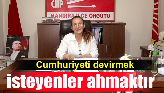 Cumhuriyet ve demokrasinin büyük ve köklü bir çınar olduğunu söyleyen