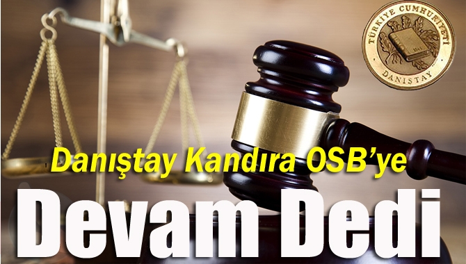 Danıştay 6. Dairesi, Kocaeli yerel mahkemenin verdiği Kandıra GİOSB’nin faaliyetini