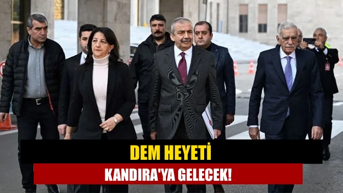 DEM Parti heyeti, İmralı’da Abdullah Öcalan ile yaptığı görüşmenin ardından
