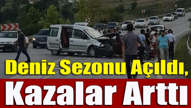 Deniz sezonunun açılmasıyla birlikte Kandıra-İzmit yolunda hemen hemen her gün