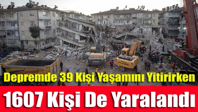 Elazığ, cuma günü 6.8 büyüklüğünde deprem meydana geldi. Depremde 39