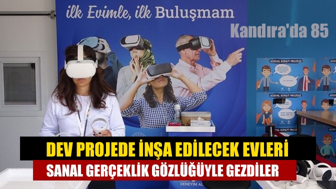 Cumhuriyet tarihinin en büyük sosyal konut projesinde yer alan evler,