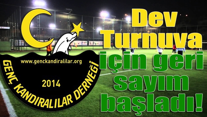 Bu yıl 3.'sünün organize edileceği Genç Kandıralılar Derneği Halı Saha
