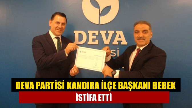Demokrasi ve Atılım Partisi ( DEVA) Kandıra İlçe Başkanı Murat