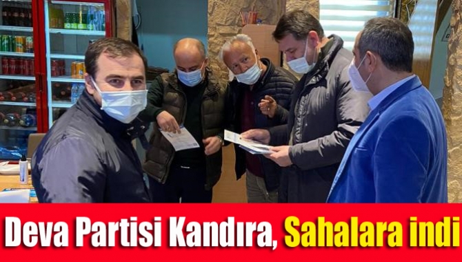 Deva Partisi Kandıra İlçe Başkanı Murat Bebek ve yönetimi, esnafı