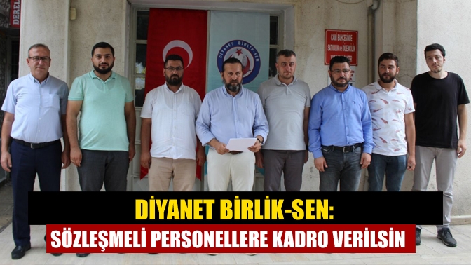 Diyanet Birlik-Sen Marmara Bölge Sorumlusu Mehmet Ali Karadaşlı, “Diyanet Birlik-Sen