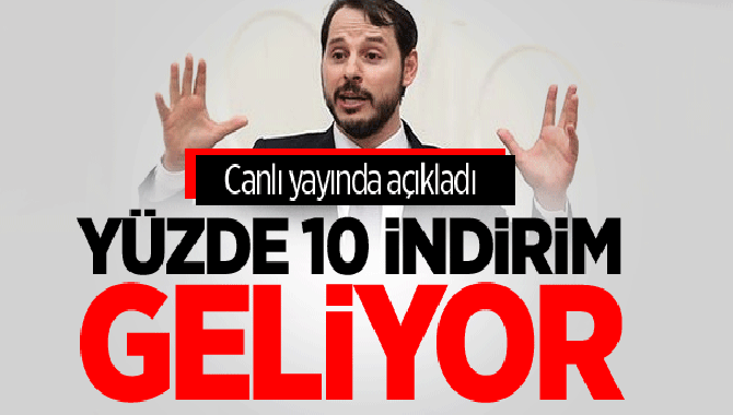 Enerji ve Tabii Kaynaklar Bakanı Albayrak, "(Doğalgaz indirimi) 1 Ekim'den