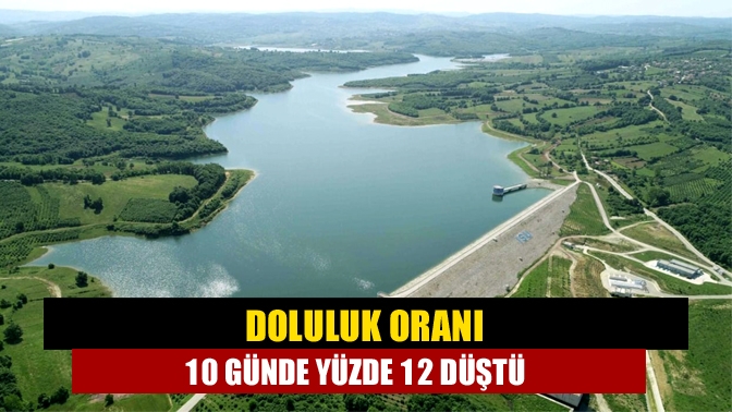 Sıcaklık değerlerinin aşırı yükselmesiyle birlikte Kocaeli’deki barajların doluluk oranında düşüş