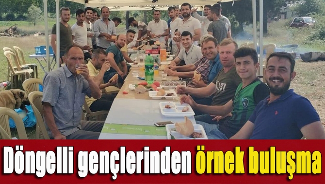 Döngelli Mahallesi’nin gençleri geleneksel hale getirdikleri birlik ve beraberlik buluşmasıyla