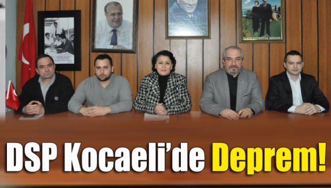 Demokrat Sol Parti Kocaeli İl Yönetimi görevinden istifa ederken; Başkanı