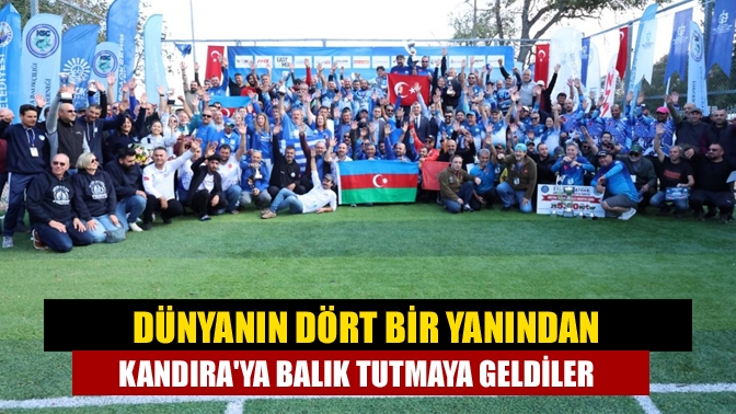 Türkiye’nin farklı illeri ve birçok ülkeden olta balıkçılığının usta isimlerinin