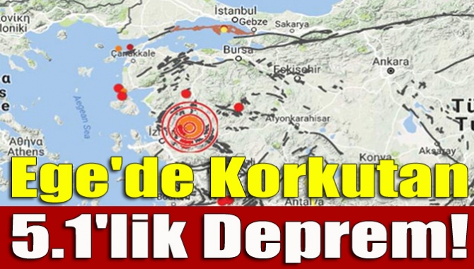Manisa'da ve İzmir başta olmak üzere Ege Bölgesi, akşam saatlerinde