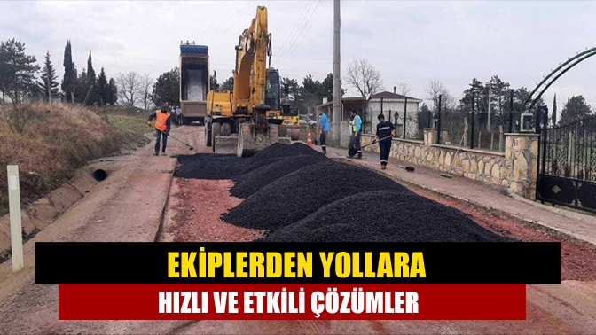 Büyükşehir ekipleri tarafından kent genelinde yapılan yollarda bakım, onarım çalışmaları