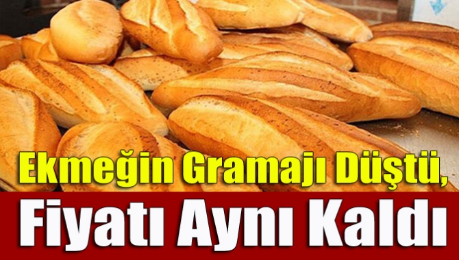 Kocaeli'de geçtiğimiz günlerde ekmeğin gramajı düşürülmüş, fiyatı ise aynı kalmıştı.
