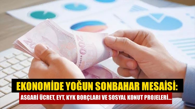 Ekonomi gündemi, ilk olarak eylül ayı içerisinde orta vadeli program