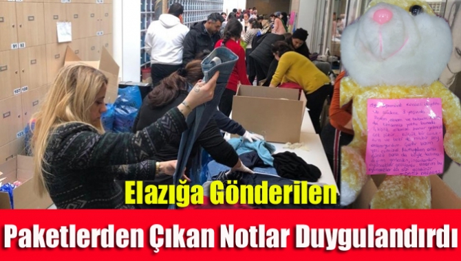 İzmit'ten Elazığ’a gönderilmek üzere vatandaşlardan gelen erzak ve acil ihtiyaç